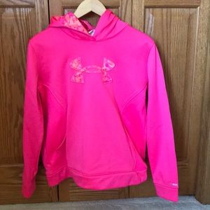 Girls Under Armour hooded sweatshirt. XL youth.